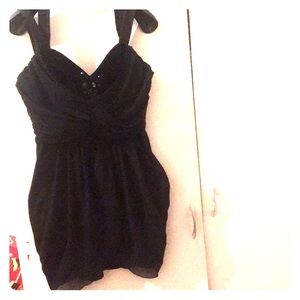 All black with beaded on front